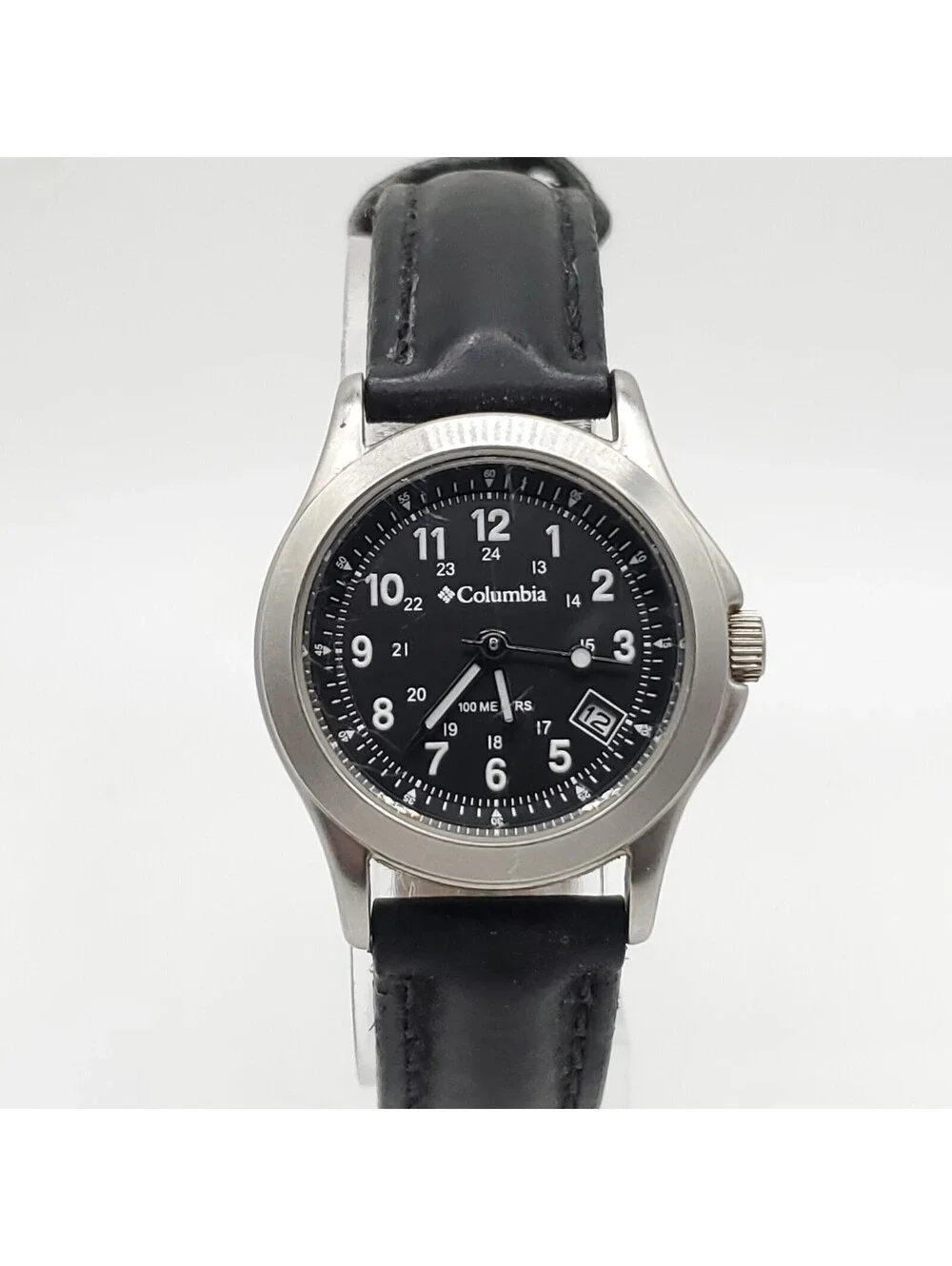 Columbia Watch Women 27mm Black Date 24hr Dial New Battery